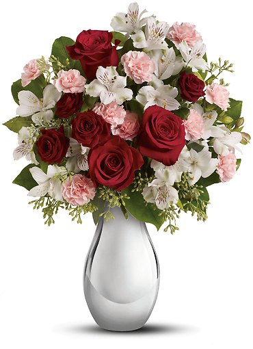 Crazy for You Bouquet with Red Roses