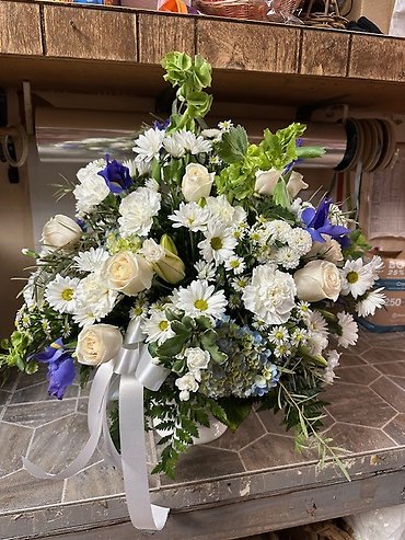 White & Iris Basket