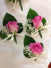 Bubblegum Pink Boutonniere