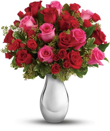 True Romance Bouquet with Red Roses