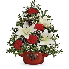 Christmas Lilies Tree Bouquet