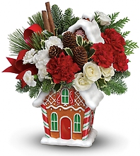 Gingerbread Cookie Jar Bouquet 2015