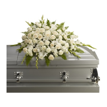 Silken Serenity Casket Spray